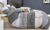 Серый сатин с разноцветными полосами Серый сатин с разноцветными полосами